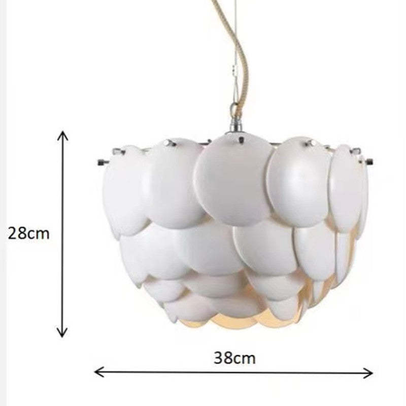 Arisha Wihte Lustre Art Déco, Feuille de Céramique et Métal