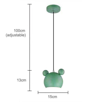 Valentina Mouse Head Pendelleuchte, 5 Farben