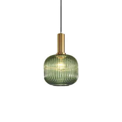 Valentina Pendant Light Crystal, Moru Glass, Cognac/Green/Grey, Kitchen Island