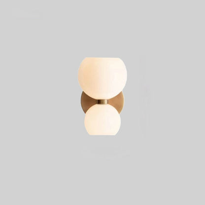 Valentina Modern Hourglass LED Wall Lamp Metal/Glass White Living Room