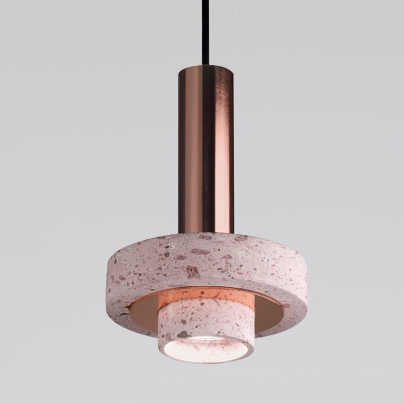 Arisha moderne bunte LED-Pendelleuchte im Art-Deco-Stil, Terrazzo
