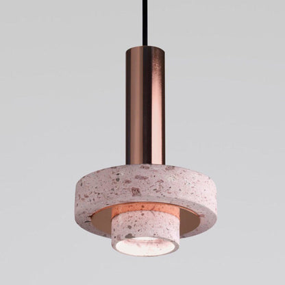 Arisha moderne bunte LED-Pendelleuchte im Art-Deco-Stil, Terrazzo