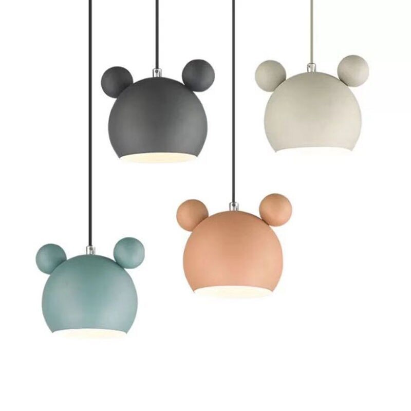 Valentina Mouse Head Pendelleuchte, 5 Farben