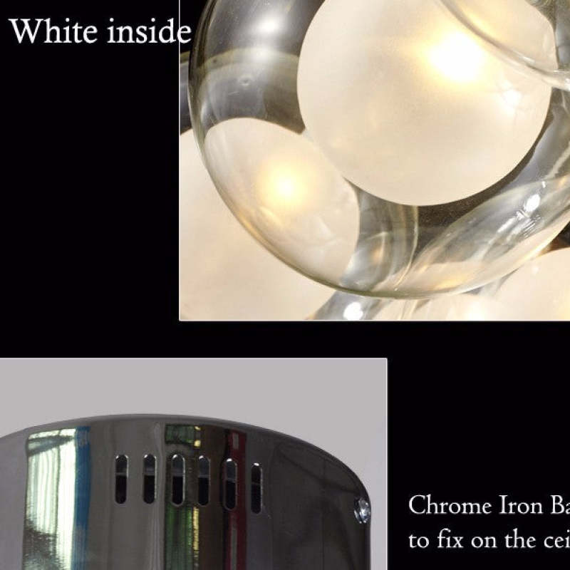Lampe à suspension moderne à bulles Valentina, 5 styles
