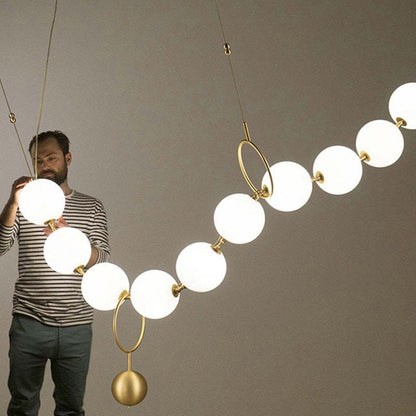 Valentina Postmodern Loft Ball Pendant Lamp Creative Necklace Design