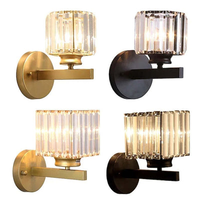 Arisha Modern LED Crystal Wall Lamp Square, Round