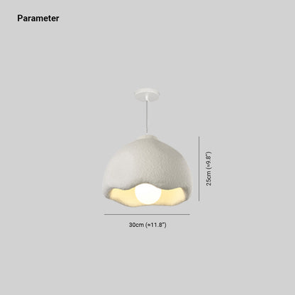 Avi Blumenförmige Pendelleuchte, weiß, Wohnzimmer, Schlafzimmer