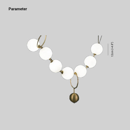 Valentina Postmodern Loft Ball Pendant Lamp Creative Necklace Design