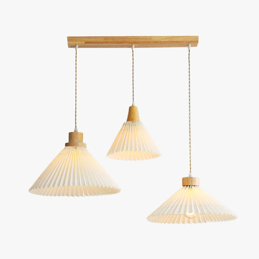 Muto Hanglamp Parapluvorm Kunst, Hout, Wit, Slaapkamer