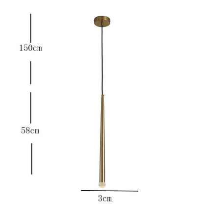 Arisha  Pendant Light Linear Modern, Gold, Living Rooms