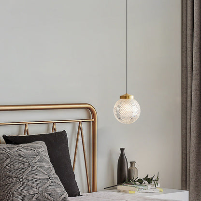 Arisha Modern Circle Glass Pendant Light for Bedroom & Hotel