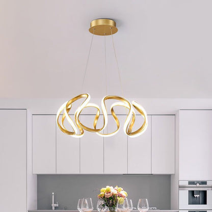 Clyra Modern Irregular Flower Pendant Light, 3 Colors