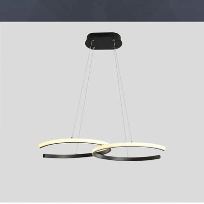 Arisha Modern Minimalist Pendant Light, Double-C