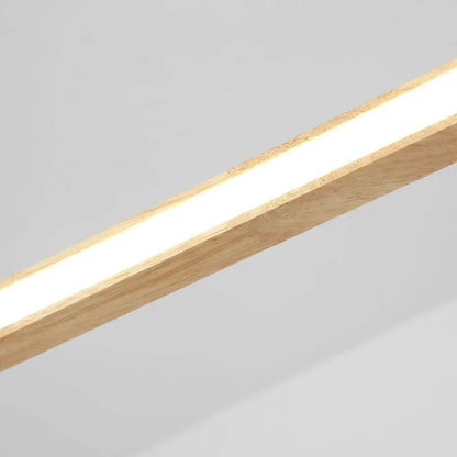 Veon Contemporary Oval Wooden Pendant Light
