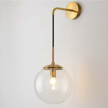 Valentina  Glass Ball Nordic LED Wall Reading Lamp Single Head