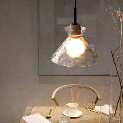 Arisha minimalistische geometrische Glas-Pendelleuchte, Esszimmer