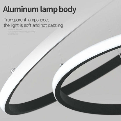 Zin Modern Ring Pendant Light, 2/3/4 Rings