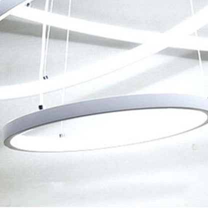 Aluna Pendant Light, Inner Ring Illuminated, White/Black/Gold