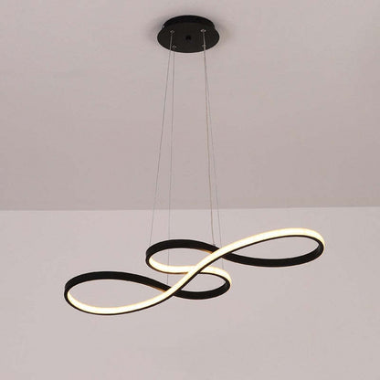 Durell Musical Note Pendant Light, Black & Gold