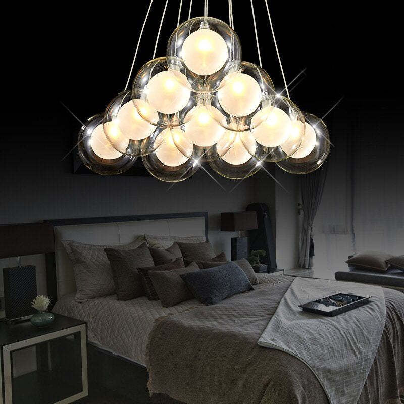 Lampe à suspension moderne à bulles Valentina, 5 styles