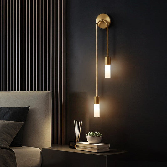 Rime Modern Wall Sconce for Bedeside Gold 2 PCS