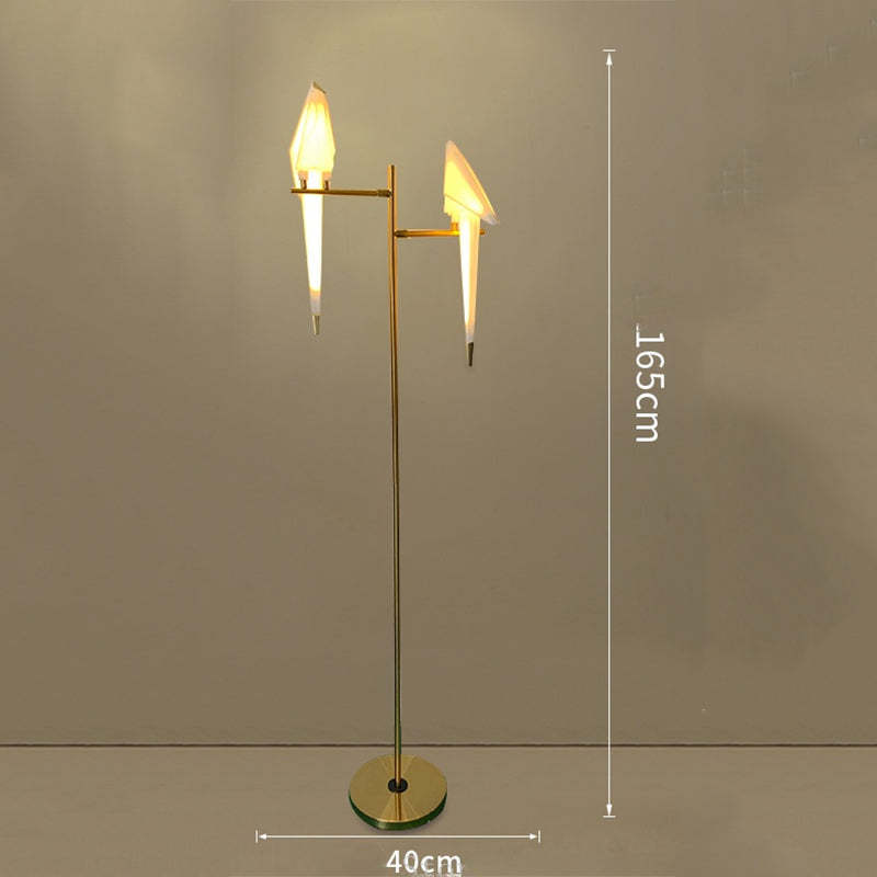 Clifford Nordic Bird Tisch-/Stehlampe, Gold, 1/2/3 Licht