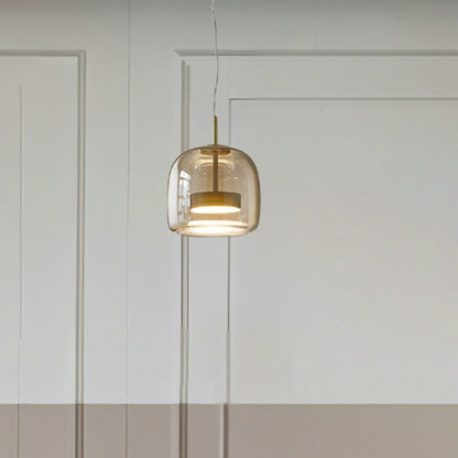 June Morden Glass Pendant Light Clear/Smoky/Amber