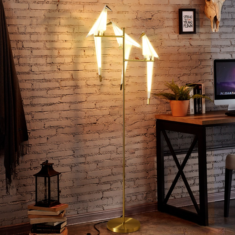Clifford Nordic Bird Tisch-/Stehlampe, Gold, 1/2/3 Licht