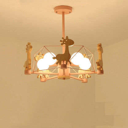 Arisha Giraffes LED Flush Mount Ceiling Light