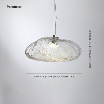 Suspension sphérique minimaliste en verre Avi, 3 couleurs