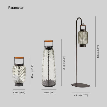 Ray Vintage Lantern Metall/Glas Außenstehlampe