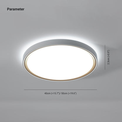 Arisha Minimalist Round/Square Metal/ Flush Mount Ceiling Light, Gold