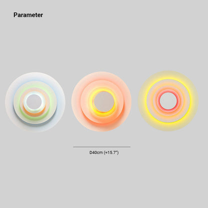 Aria Circular 3-in-1 Colorful LED Wall Lamp