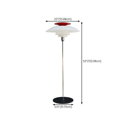 Salgado Modern Flying Saucer Metal Floor Lamp