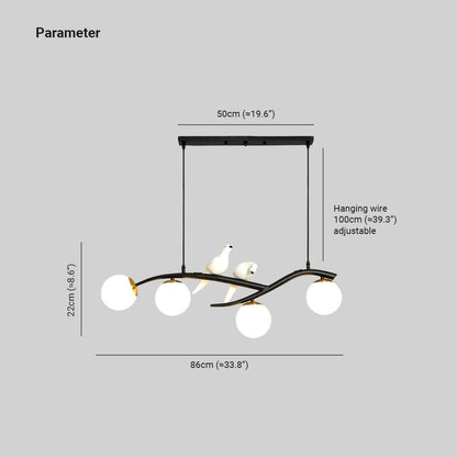 Lampe à suspension oiseau Arisha Mondern, 2 couleurs