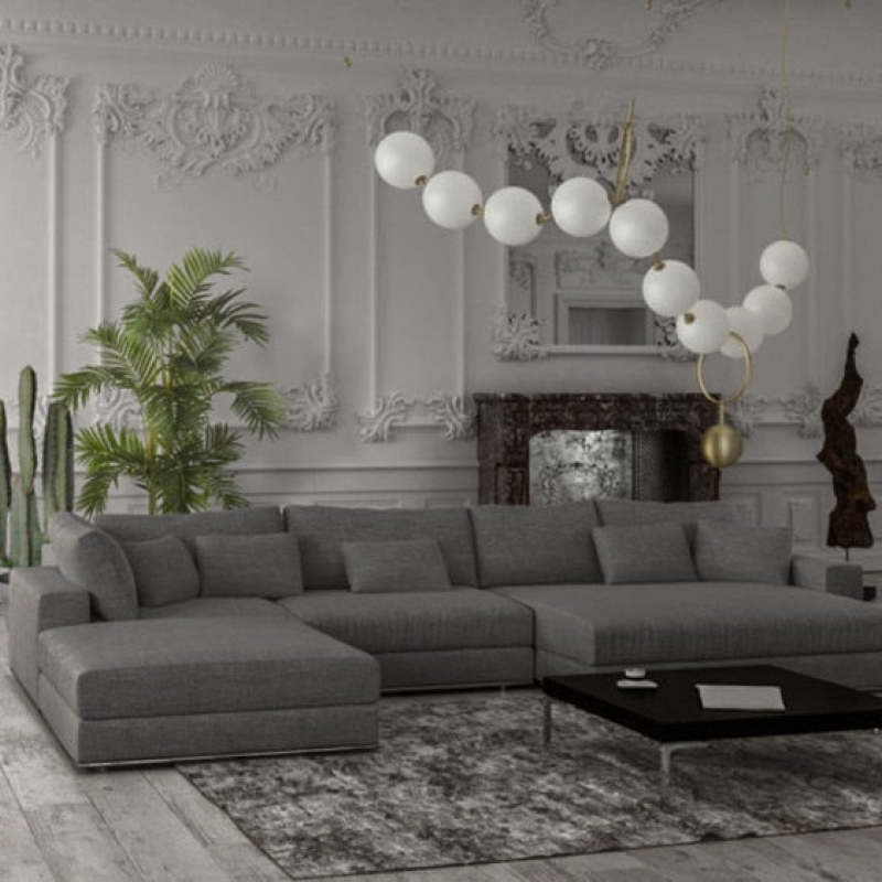 Valentina Postmodern Loft Ball Pendant Lamp Creative Necklace Design