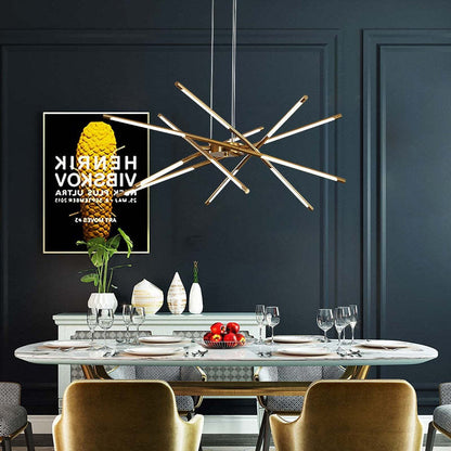 Arisha Pendant Light, Black/Gold, 6/8/10/12 Heads