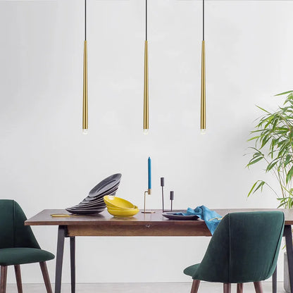 Arisha  Pendant Light Linear Modern, Gold, Living Rooms