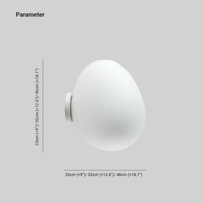 Valentina Design Geometric Glass Vanity Wall Light, White