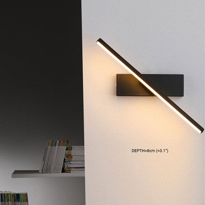 Struve Rotatable Wall Lamp for Bedroom, Black/White