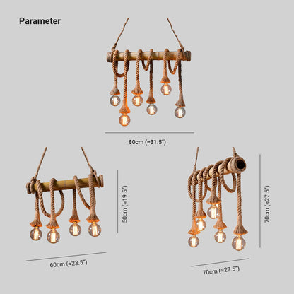 Silva Vintage Retro Resin Pendant Light, flaxen