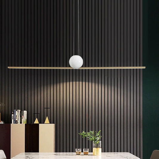 Arisha Minimalistische lineare Bubble-Pendelleuchte aus Marmor