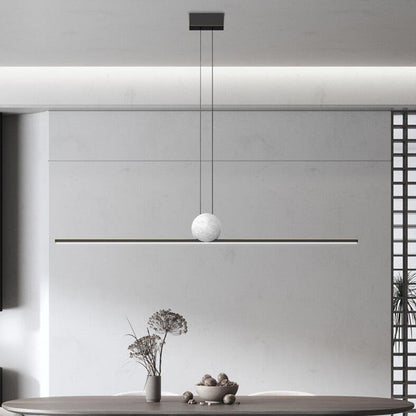 Arisha Minimalist Linear Bubble Pendant Light Marble