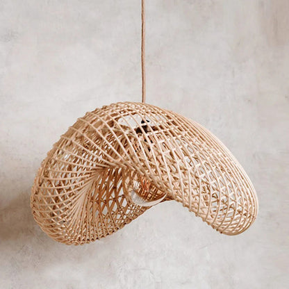 Juno Rustic Rattan Pendant Light Living Room