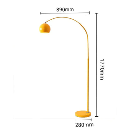 Mira Macaron Modern Fishing Arc Floor Lamp