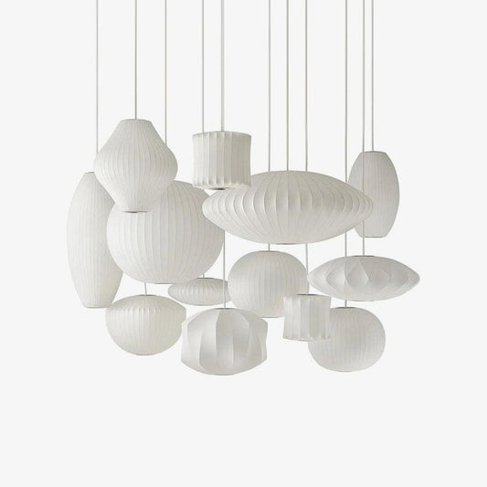 Etrio Pendant Light Bubble Mulberry Silk
