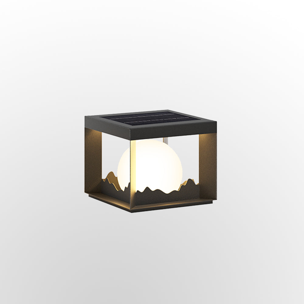 Ray Modern Mountain Metal Outdoor Lamp, Warm Light