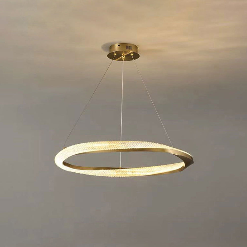 Kristy Pendant Light, Aluminium & Arcylic, 1/2 Rings, 2 Color