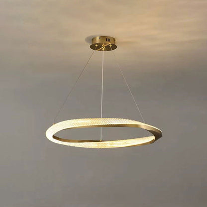 Kristy Pendant Light, Aluminium & Arcylic, 1/2 Rings, 2 Color