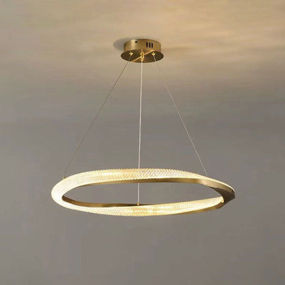 Kristy Pendant Light, Aluminium & Arcylic, 1/2 Rings, 2 Color